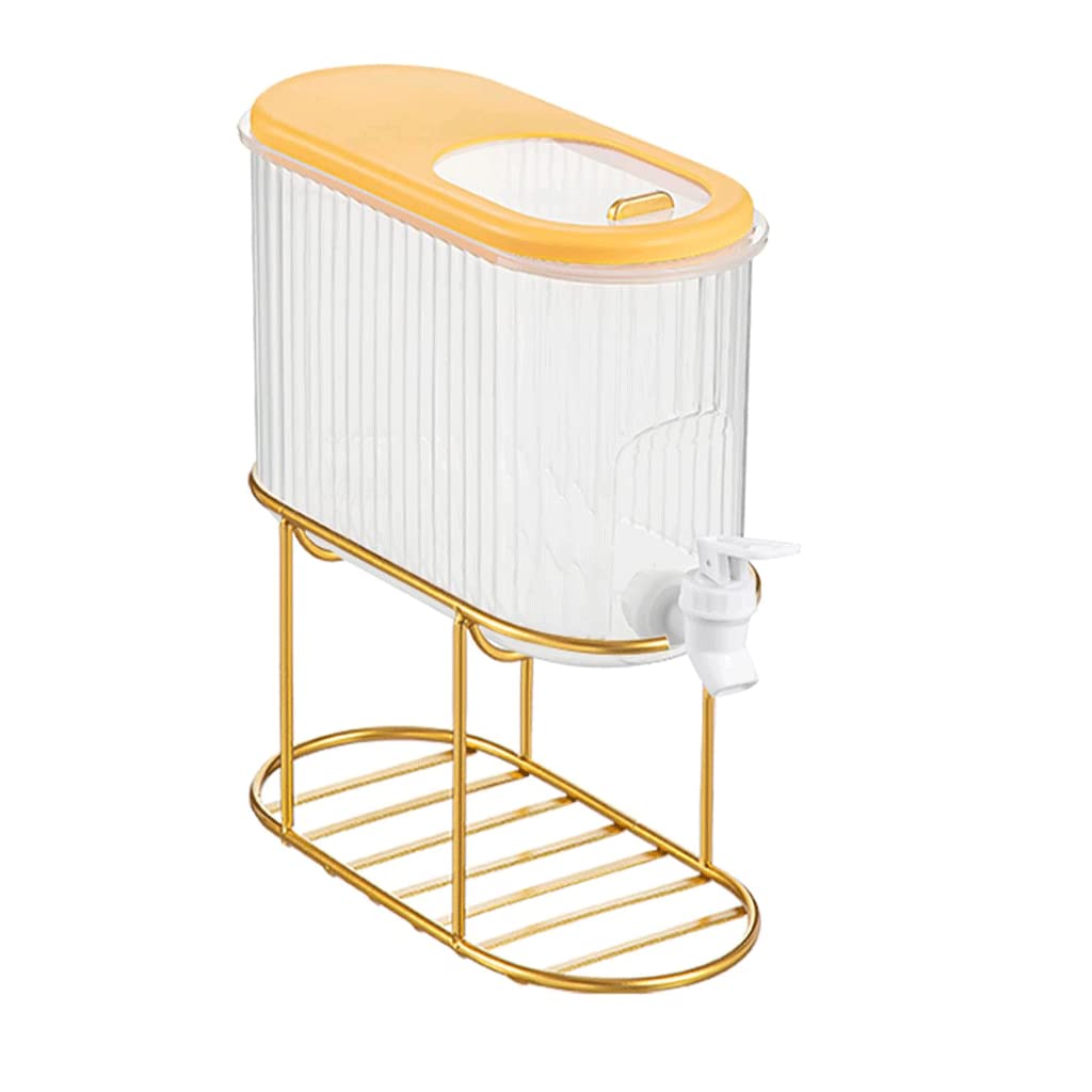 Distributeur de boissons Distributeur de boissons 4 L Distributeur de boissons en plastique avec robinet Rectangulaire Split Slider Design Distributeur de boissons pour faire des jus Distributeur de