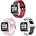 Produktbild YPSNH Kompatibel für Fitbit Versa 2 Armband Weiches Zweifarbiges Silikon-Ersatz-Sportarmband für Fitbit Versa/Fitbit Versa 2