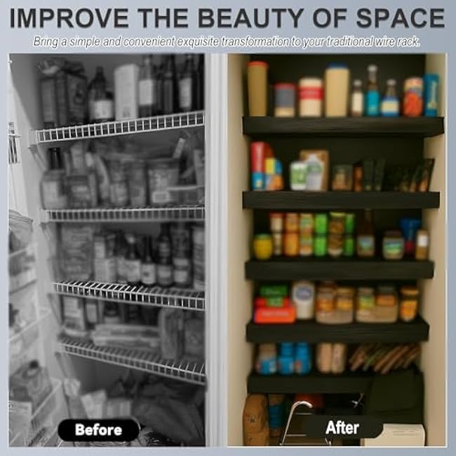 Wire Rack Covers 2 4 5 Packs, Waterproof PVC Shelf Cover Blcak, Wire Shelf Covers for Laundry Room/closet/office, No-Tool Installation(2 pack,LxWxH-16inx9inx2in)