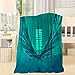 Produktbild JYFDC-22 3D-Bedruckte Fliegende Mothra-warme Überwurf-Decke, superleicht, weiche Fleece-Decke für Zuhause/Reisen/Sofa, weiß, Throw 50x60inch
