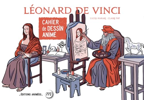 Cahier de dessin animé Léonard de Vinci