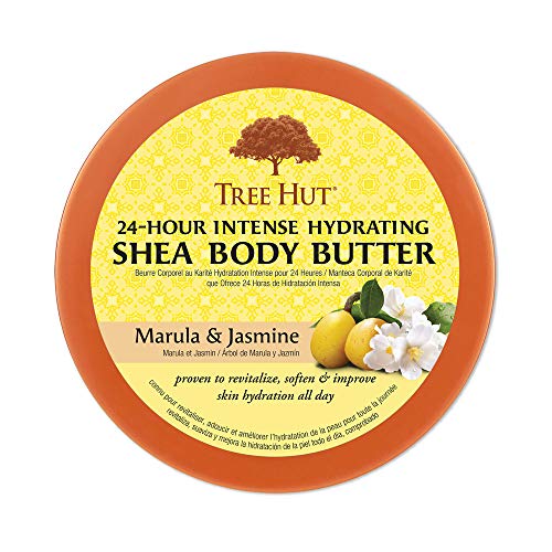 Tree Hut 24 Hour Intense Hydrating Shea Body Butter Marula & Jasmine, 7Oz, Hydrating Moisturizer With Pure Shea Butter For Nourishing Essential Body Care #TOP2