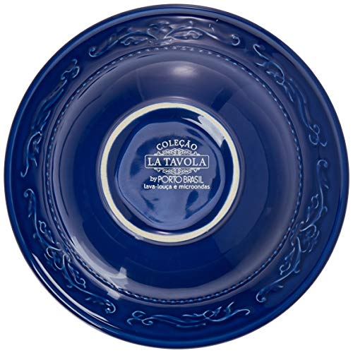 Porto Brasil Conjunto Com 6 Bowl Acanthus Azul Navy