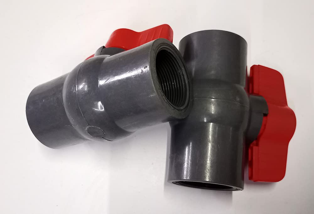 PVC Ball Valve Thread 50mm (2Pcs)-image-26