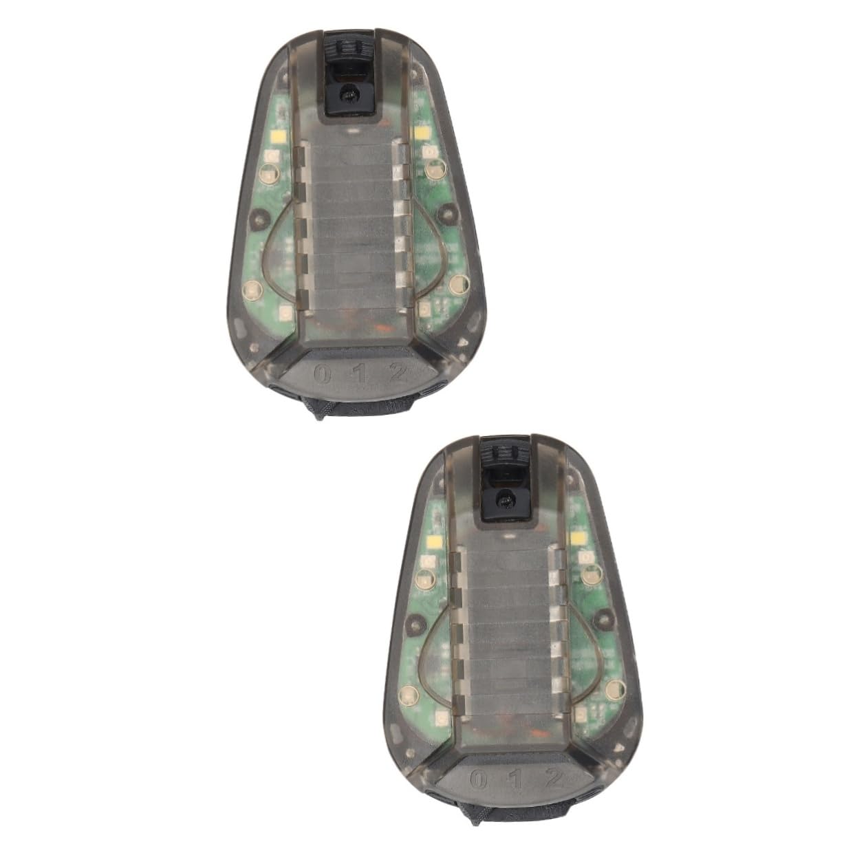 Lampe de signalisation casque contre les chocs en nylon x2 - 8
