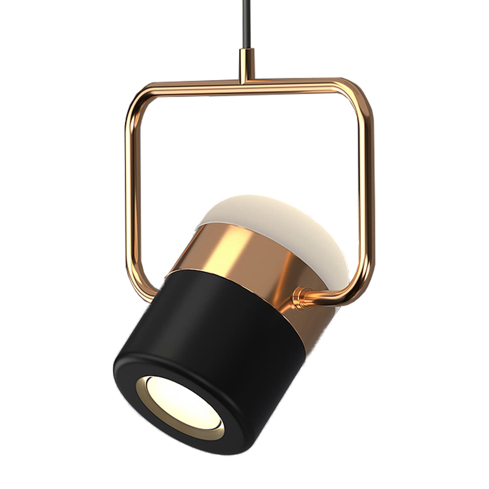 YOXANG LED Pendant Lighting Bedroom Bedside Lamp Living Room Restaurant Hanging Lights Modern Creative Simple Revolve Small Chandelier Cylindrical Shape Dining Room Chandeliers Light Source Included โ image 1