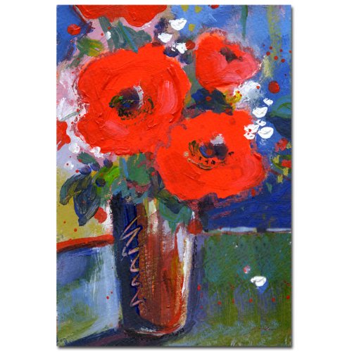 Trademark Fine ArtBouquet II by Sheila Golden, 14 by 19-Inch Canvas Wall