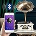 Gramophone Record Player Vintage,Retro Phonograph Vinyl Record Player,Horn Vinyl Tocadiscos DJ Turntable,Decorative Gramophone Speaker with USB Audio for Home/Villas/Restaurants/Parties/Classical Fans