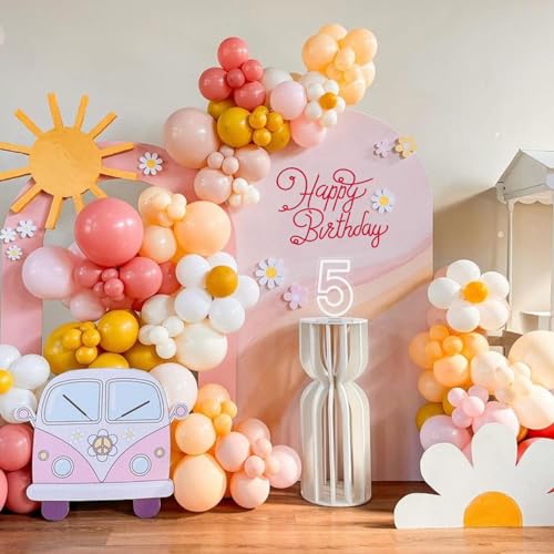 Image of YALLOVE Neon Sign Number 5, 9.8 inches Height USB Powered Night Light-up Numbers for Birthdays Decor, Party Anniversary, Cafe Bar Decor (Small)