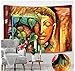 Religione Cultura Appeso Arazzo Da Parete Buddha 3D Tappeto Da Parete Testiera Dormitorio Hippie Psichedelico Arazzo Albero Paesaggio Boho Decor