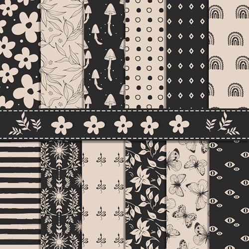 Papier scrapbooking vintage bohème 30x30 cm pour créer sans gaspillage