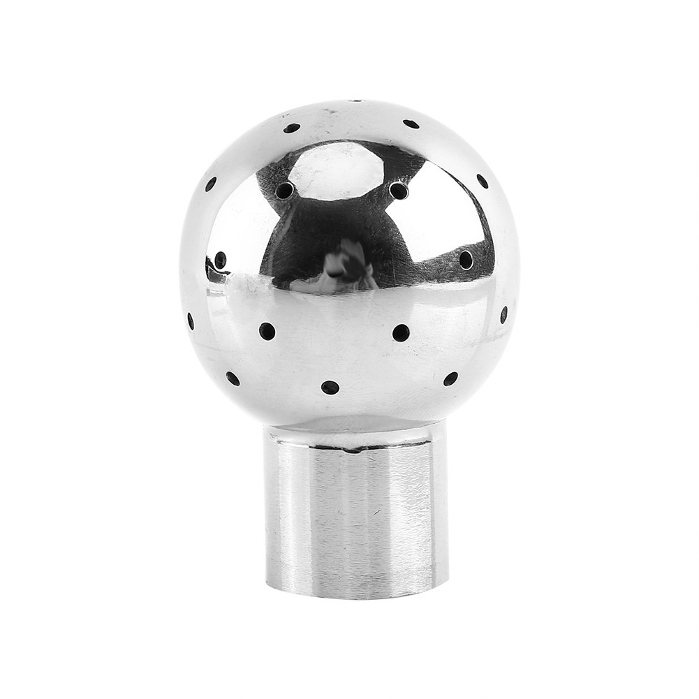 Cleaning Ball,1/2"BSP Thread Fix/Rotary 360 Degree Female Stainless Rotary Spray Tank Cleaning Ball Connection Nozzle Flow: 15L/min for Small and Medium Size Tank Cleaning or Barrels(6 x 4cm)