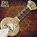 Herugrim Sword Battle Forged Edition Lord of The Rings | Full Tang Construction | 1070 High Carbon Steel Blade | Solid Brass Guard & Pommel | Leather-Wrapped Grip| Offically Licensed
