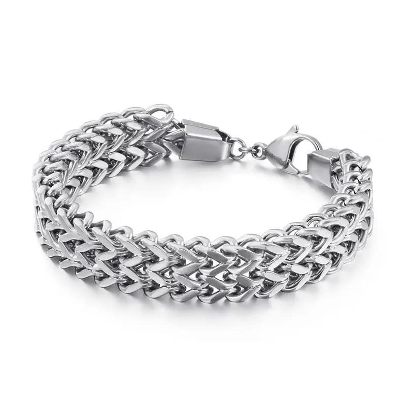THE MEN THING ITALIAN MESH CLAW - Stainless Steel Italian trending Style, double-layer thick 10mm Bracelet, 7 inch with Lobster Claw Buckle for Men & Boy (B0BFFLKP1X) Amazon Price History, Amazon Price Tracker