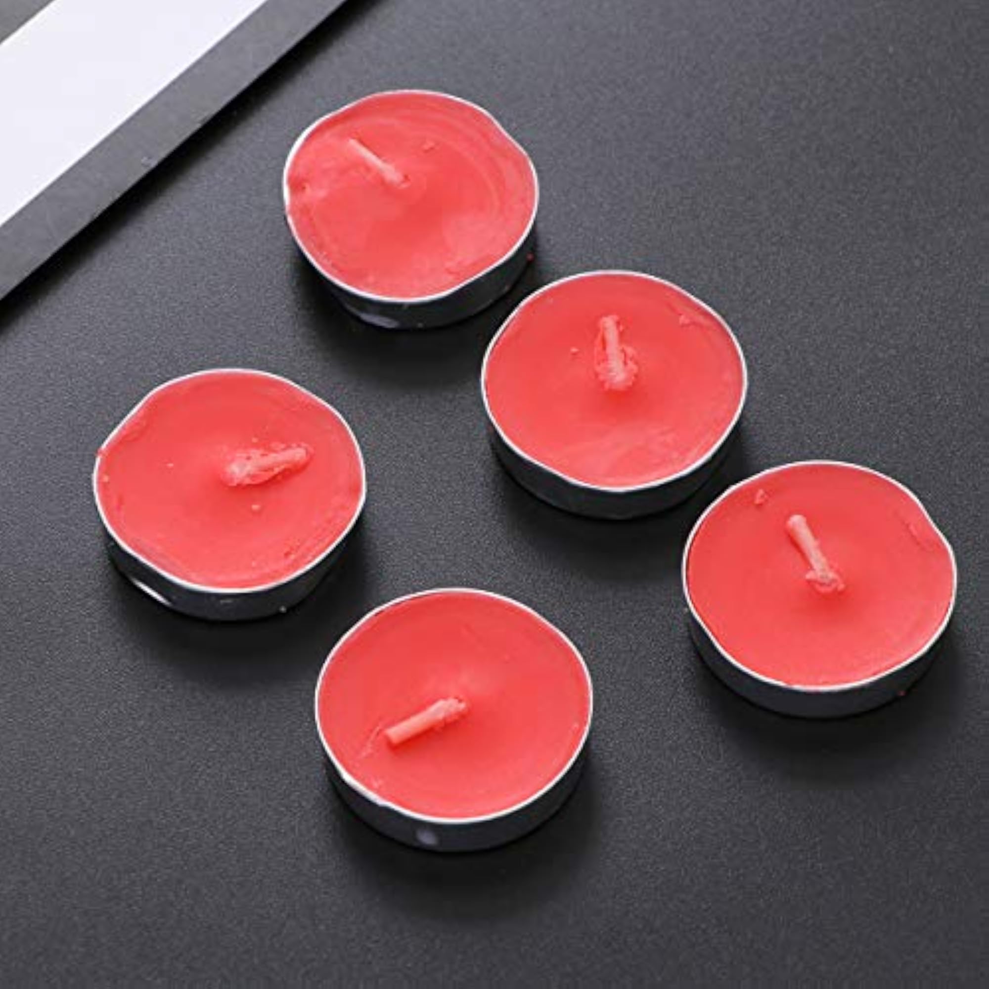 50pcs Small Flickering Decorative Candles (Red)