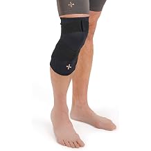 Tommie Copper Pro-Grade Compression Knee Sleeve, Unisex, Men & Women, Adjustable Ultimate Support Sleeve, Integrated Straps for Knee Stability & Muscle Support - Black, Large