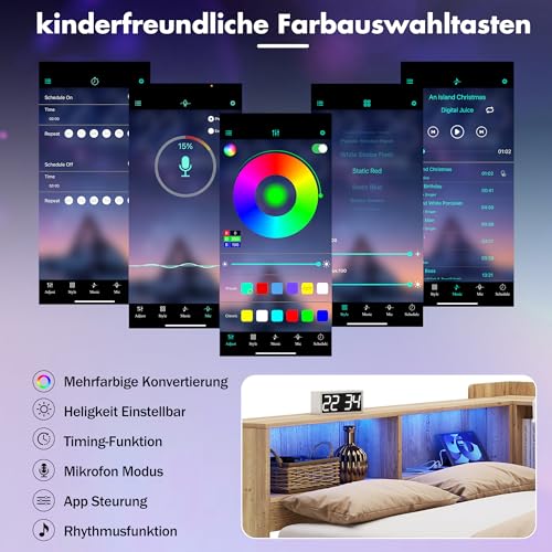 Cama de madera 140x200 con escritorio para solucionar la falta de espacio infantil 5