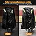 Bliifuu Motorcycle Cover Upgraded for Outdoor Protection All Weather All Season Waterproof/Dustproof Universal for Harley Davidson Honda Suzuki Kawasaki Yamaha Bike up to 104inch（Black）