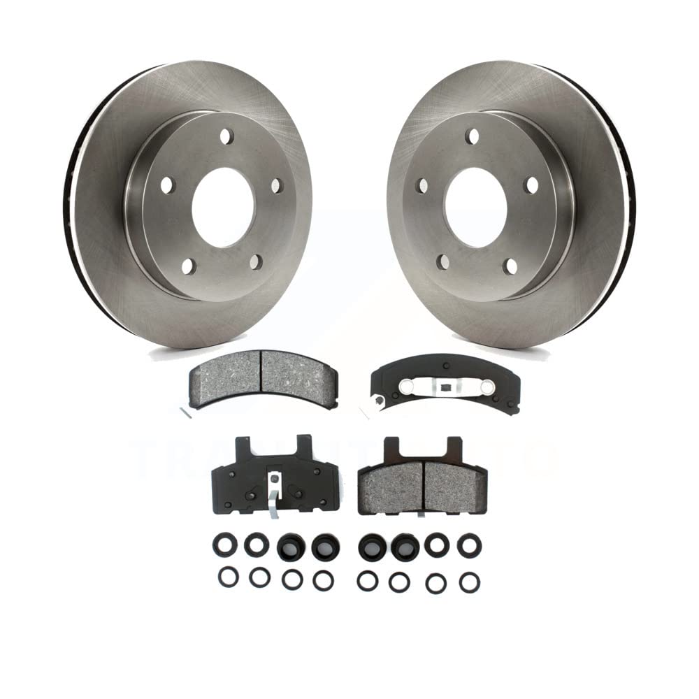 Front Disc Brake Rotors And Semi-Metallic Pads Kit For 1994-1999 Dodge Ram 1500 4WD K8S-100186