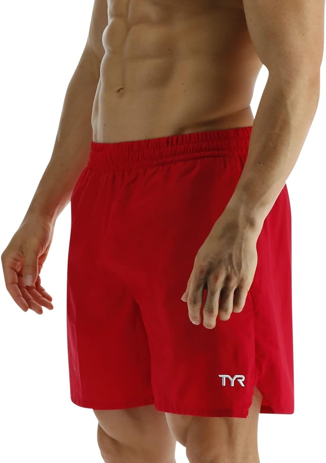 TYR Mens Deck-x Swim Trunk Shorts, 6" Inseam