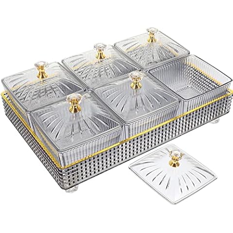 Cabilock Grey Divided Dry Fruit Tray Cover