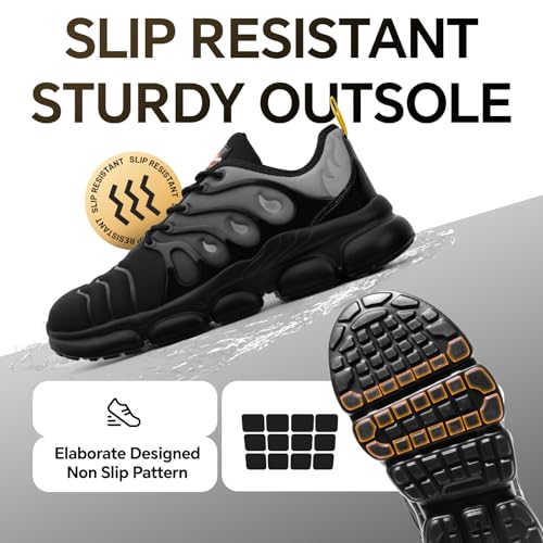 Image of Steel Toe Shoes for Men Women Lightweight Safety Work Sneakers
