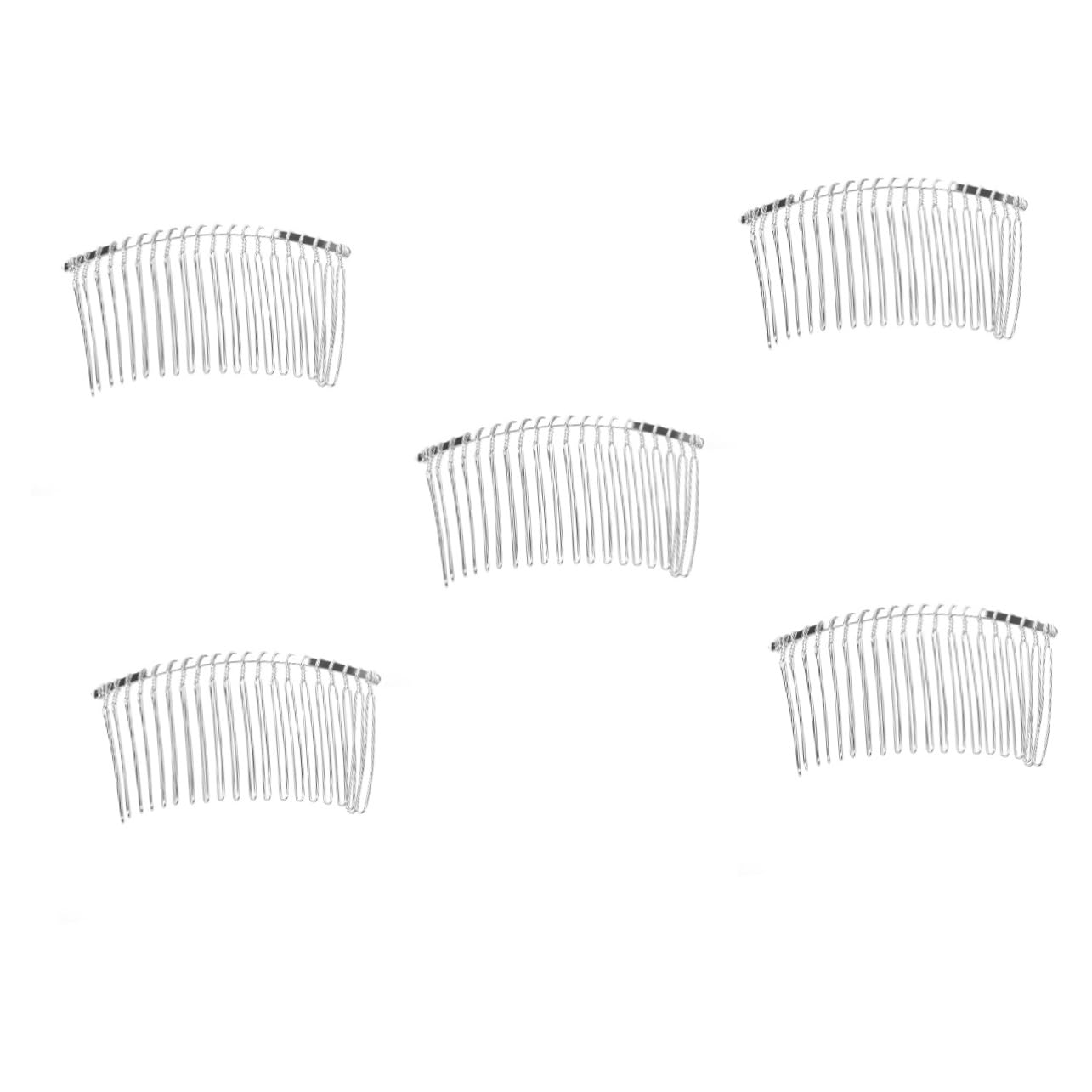 Healeved - Peines de pelo de metal para velo de novia (7 8 cm, 20 dientes, 3 unidades x 5 unidades)