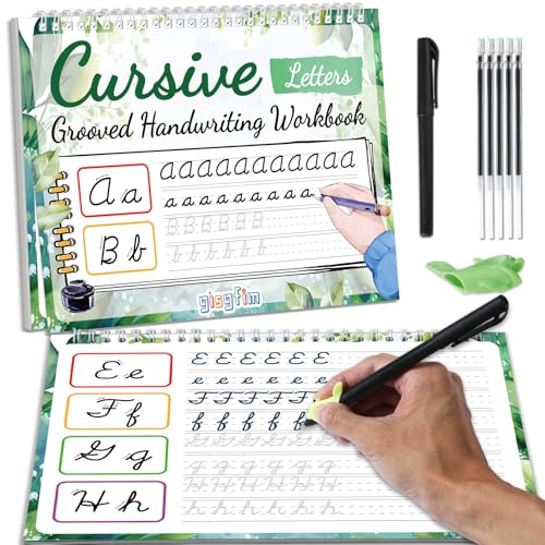 Cahier d'écriture cursive pour occuper les enfants à la maison de manière éducative
