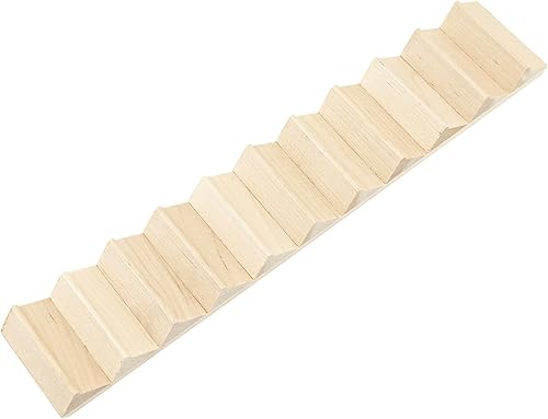 AUEAR, Escaleras en miniatura Escalera de madera 1:12 Stringer Steps Model DIY Escalera Accesorios Decoración para Muebles Micro Paisaje