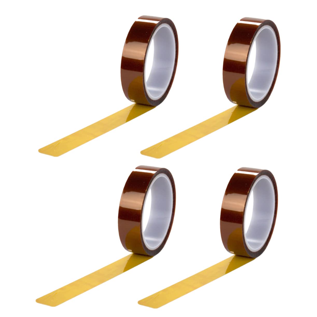 MUCKLILY 4 Rolls Heat Resistant Double Sided Tape Removable Heating Tape Dual-Sided Adhesive Roll