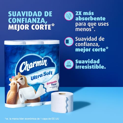 Image of Charmin Ultra Soft Toilet Paper 18 Mega Rolls, 224 Sheets Per Roll