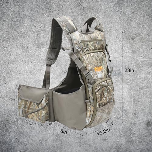 MYDAYS Upland Bird Vest Backpack, Hunting Tactical Vest with Game Pouch and Pockets for Outdoor Bird Hunting (Camo) - image 5