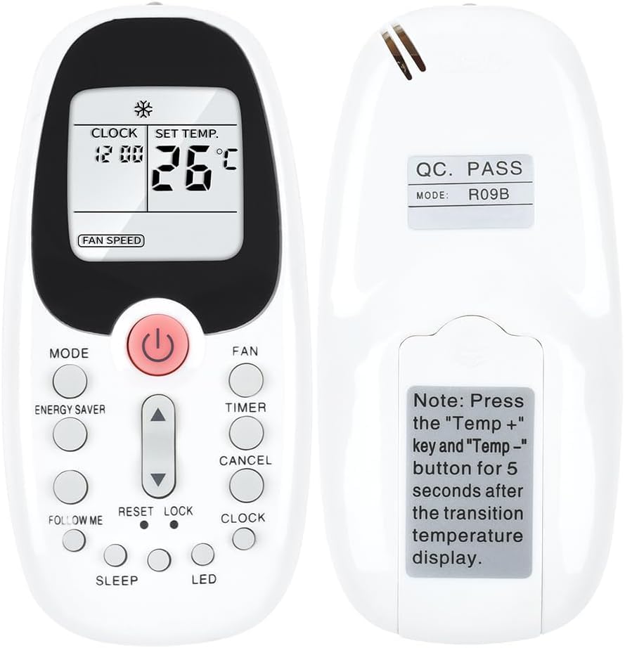 Télécommande pour Midea R09B/BGE : réparez votre climatiseur en panne