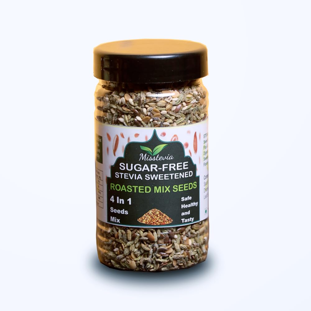 See full amazon price history chart for Misstevia Sugar Free 4 in 1 Sweet Roasted Seeds Mix | Stevia Sweetened I Saunf, Dhanya Dal,Flax Seeds,Sesame Seeds, Stevia I Kids and Diabetes Friendly I High Fiber, Protein diet, Weight Loss snacks | Sugar Free |110GM Misstevia Sugar Free 4 in 1 Sweet Roasted Seeds Mix | Stevia Sweetened I Saunf, Dhanya Dal,Flax Seeds,Sesame Seeds, Stevia I Kids and Diabetes Friendly I High Fiber, Protein diet, Weight Loss snacks | Sugar Free |110GM (B0CBK1X3M7) Amazon Price History, Amazon Price Tracker