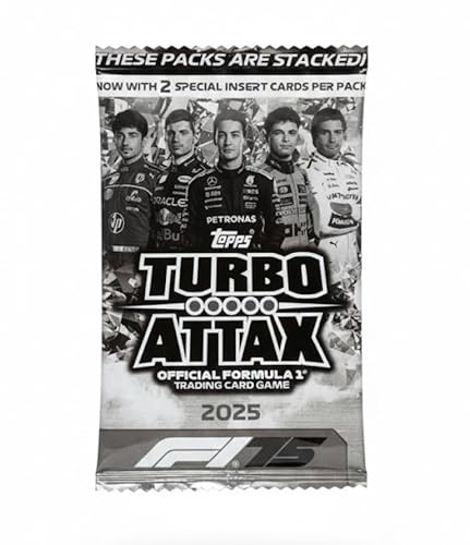 2025 Topps Formula 1 Turbo Attax 10 Card Pack - Look for Pink Foil Parallels