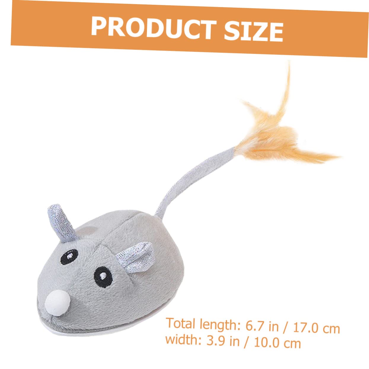 SUPVOX 2piezas Juguete Eléctrico De Ratón para Gatos Juguete Interactivo Recargable USB Simulación De Movimiento para Entretenimiento y Ejercicio De Mascotas para Interiores