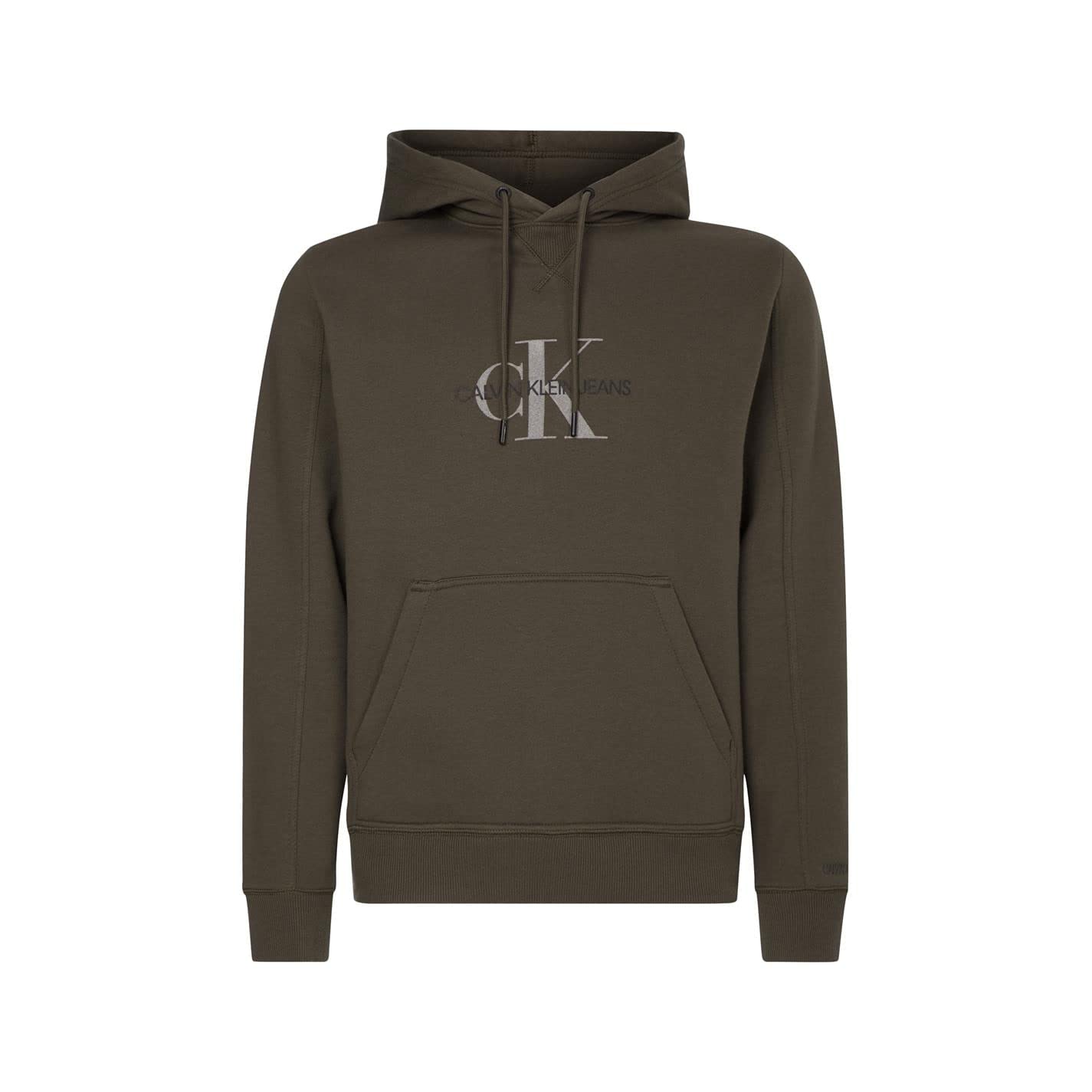 Calvin Klein mens Archival Monogram Fl Hooded Sweatshirt