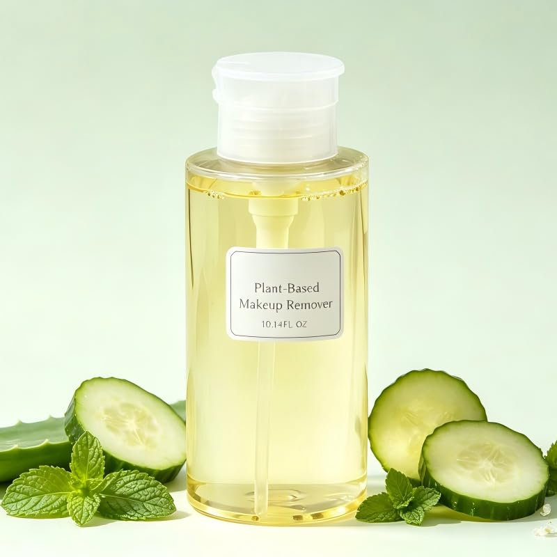 Plant-Based Makeup Remover with Rose Hydrosol & Rose Essential Oil, Gentle Plant Formula