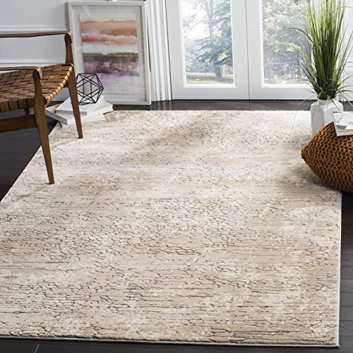 Tapete decorativo rectangular beige 8x10 pies