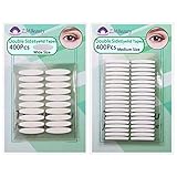 Akliocss Schlupflider Stripes, Doppelseitiges Klebeband Schlupflid-Tape zum Augenlid-Lifting ohne OP! -440Stück Schlupflid Streifen im Doppelpack