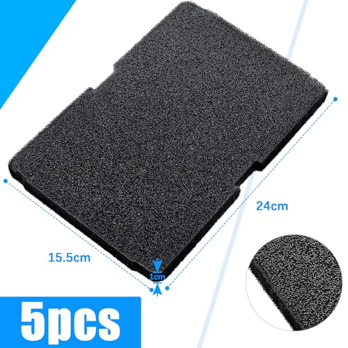 5 Stück Trockner Filter WäSchetrockner für Beko Grundig Blomberg Elektra Bregenz Wärmepumpentrockner 240x155x10mm 2964840100 Trockner Filterschwamm Trockner Ersatzteile Filter Zubehör Schwammfilter
