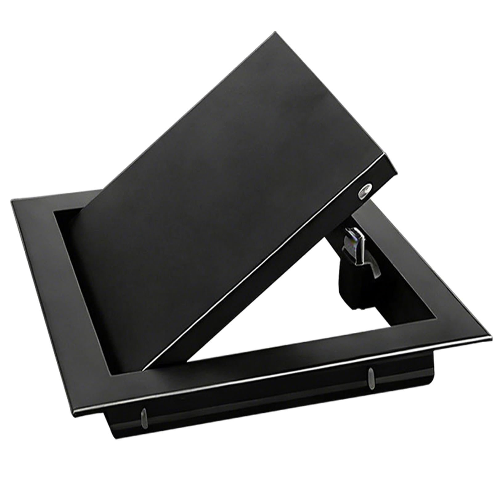 Panel de acceso de techo de paneles de yeso de metal, con cerradura magnética, panel de acceso de tubería for paredes o techos, adecuado for cualquier(Black,25x25cm)