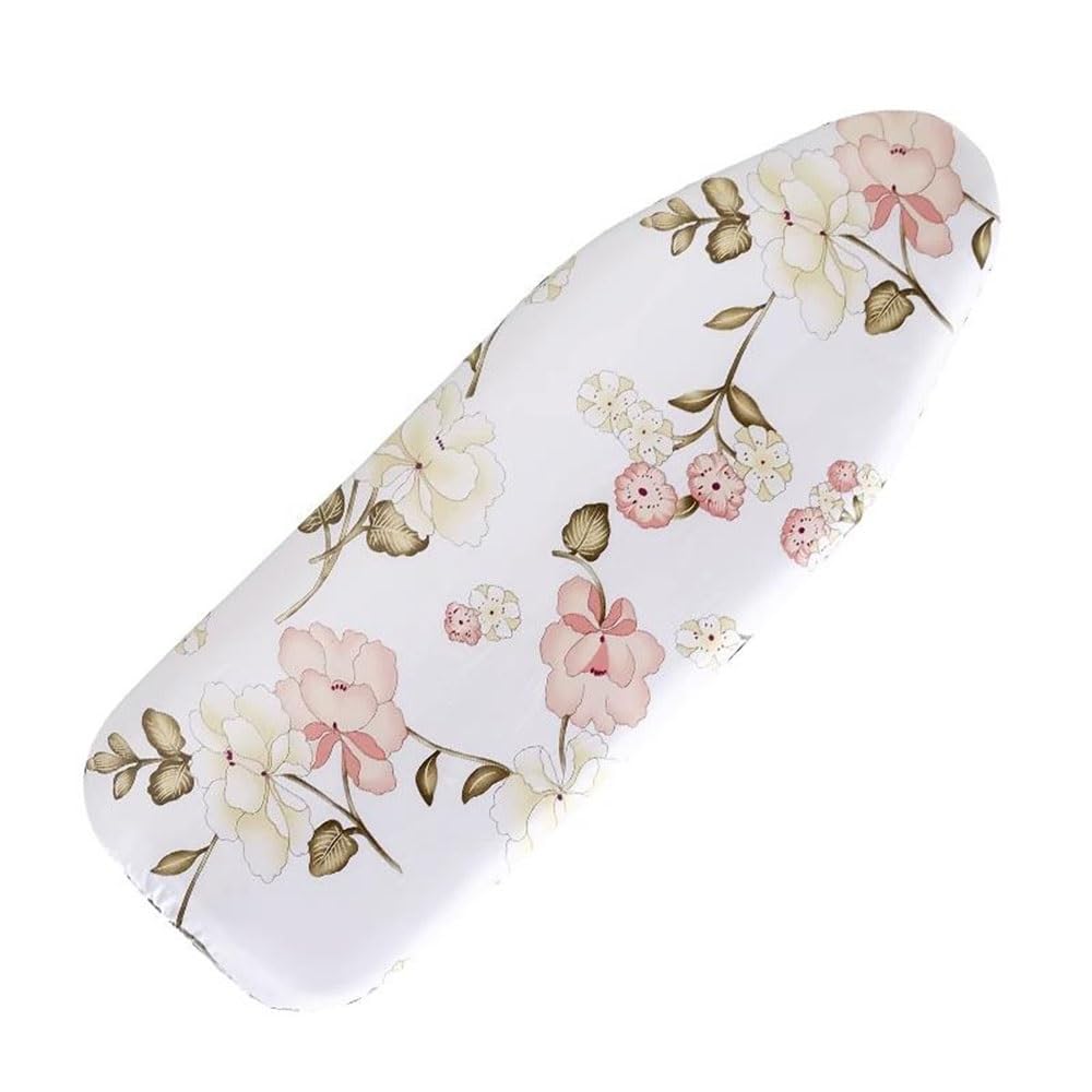 Funda para tabla de planchar acolchada de alta res Funda for tabla de planchar 100 % algodón, resistente al calor y a las quemaduras, diseño ajustable, varios tamaños(A,Small Ironing Board Cover)