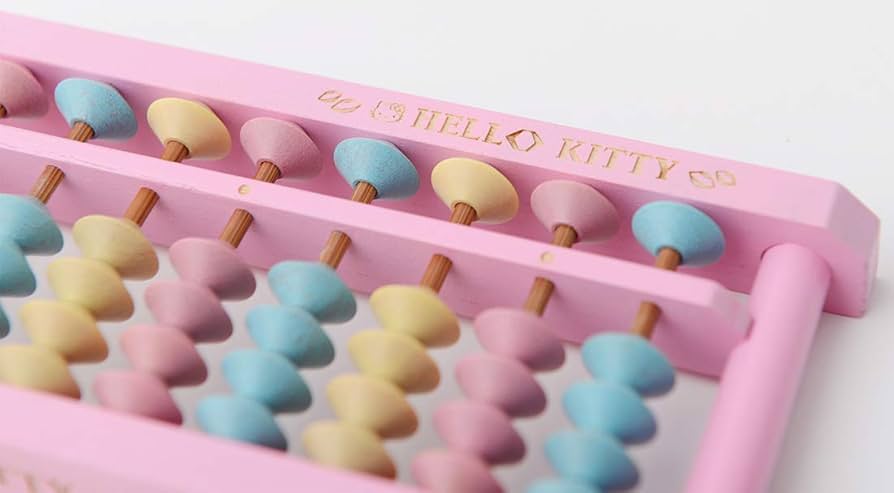Amazon.co.jp: ハロー キティ そろばん 12桁 KTY-24 ピンク 天然
