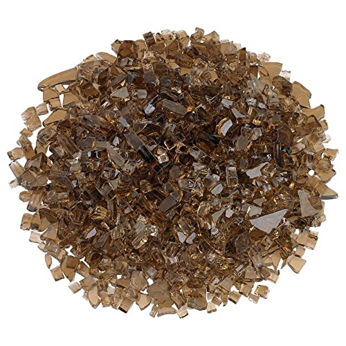 Image of American Fireglass 10-Pound Fire Glass with Fireplace Glass and Fire Pit Glass, 1 /4-Inch, Copper