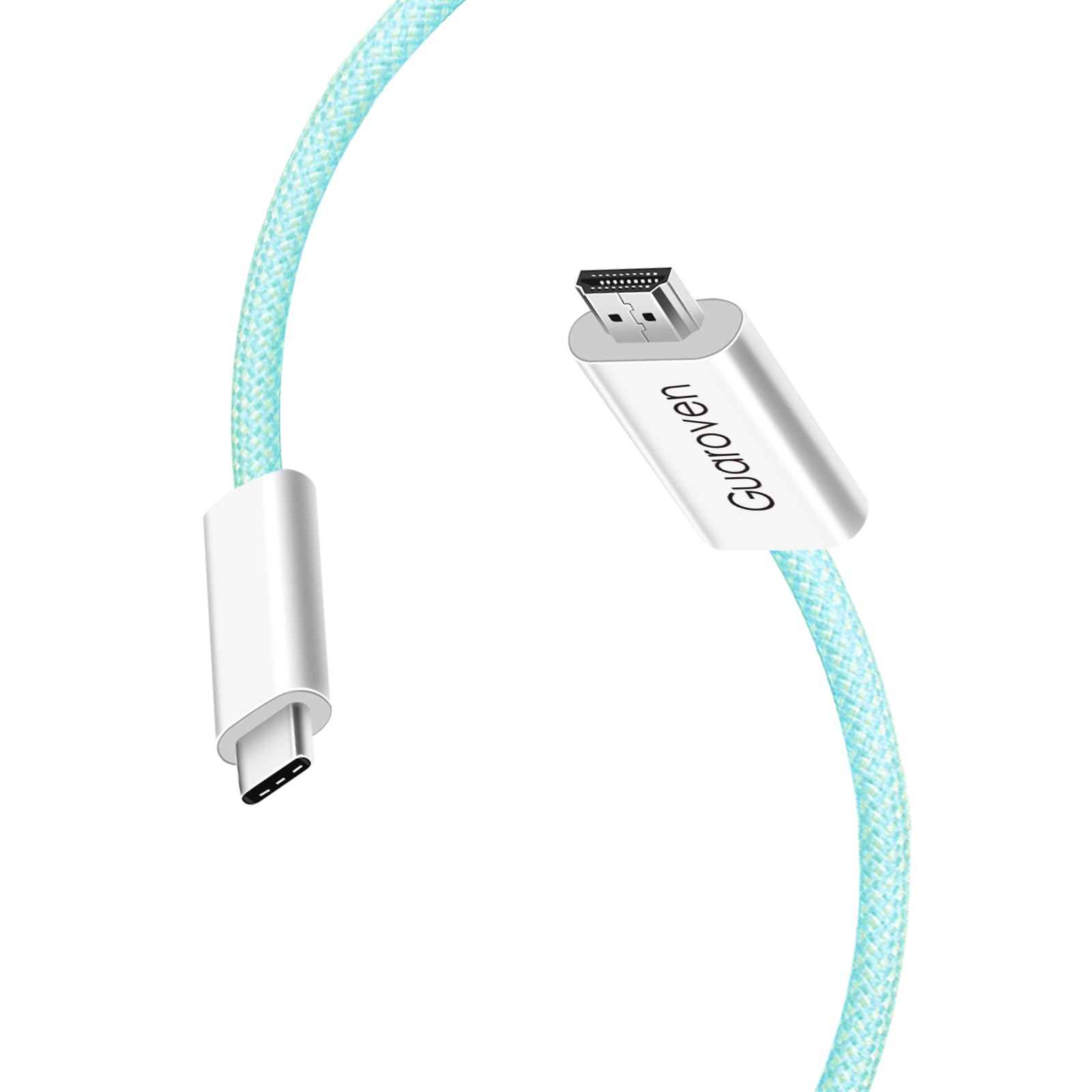 Guaroven USB C to HDMI Cable6FT(4K@60Hz),USB Type C to HDMI 2.0 Cord Compatible Thunderbolt 3/4, iPhone 15 Series,MacBook Pro/Air,Galaxy, Ipad Pro and Other Devices with USB C Interface (Green)