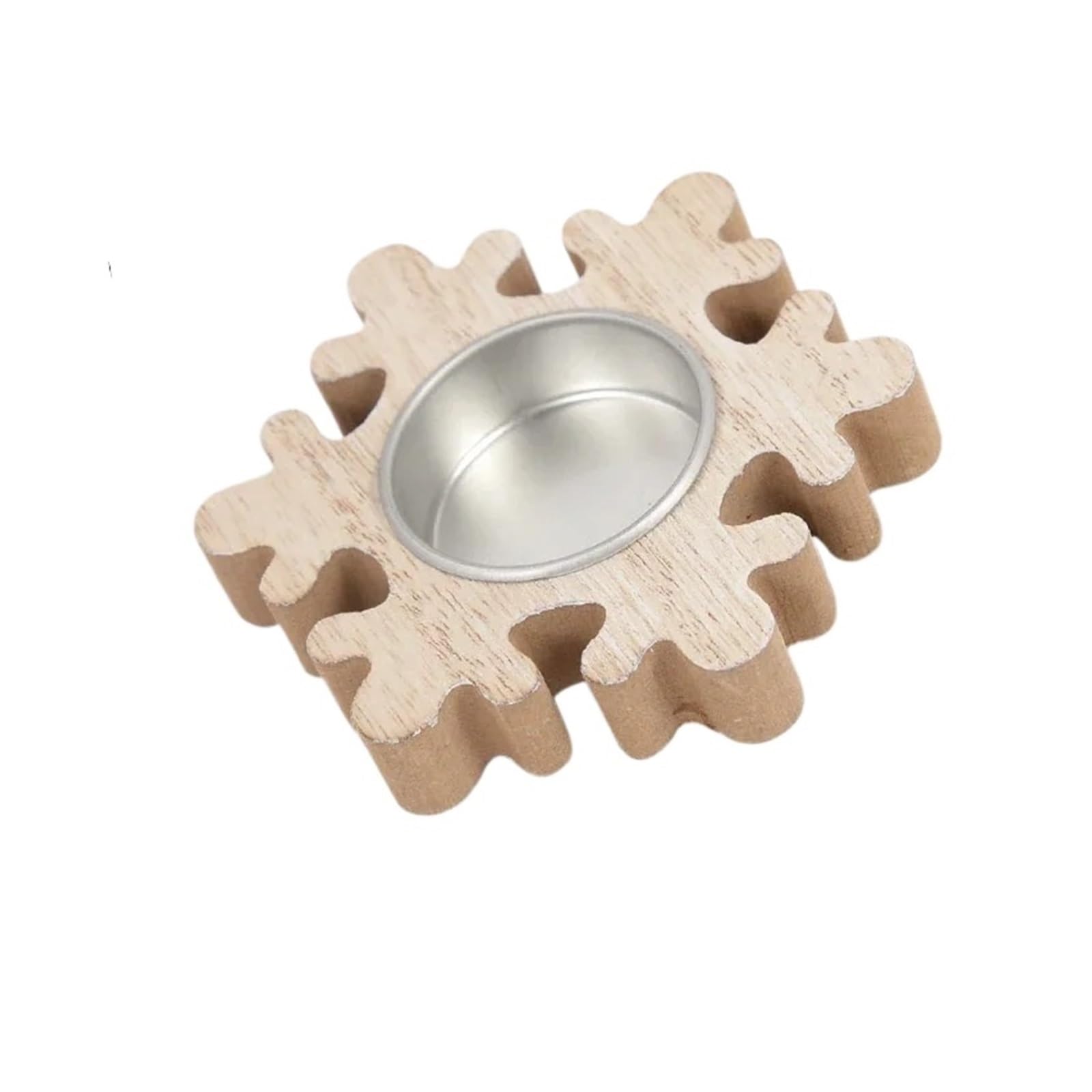 Candle sticks holder candle holders， Snowflake Wooden Candle Holder Candlestick Tree Decorations For Home Table Ornaments(Style2)