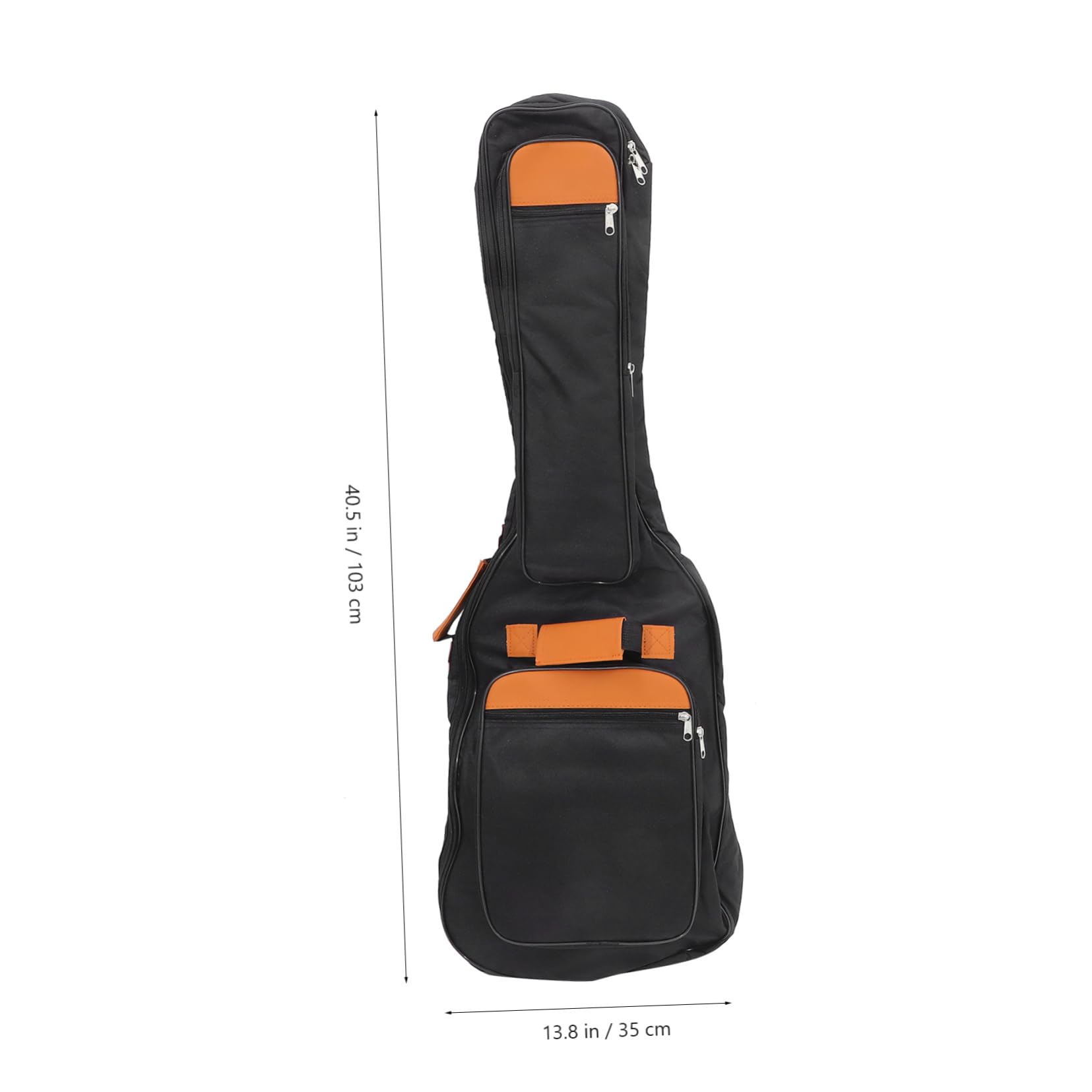 Robuste Schwarze Tragetasche und Praktischem Griff mit Glattem Reißverschluss Leichte E-gitarrentasche aus Canvas für Einfache Aufbewahrung und Transport