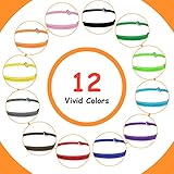 Tonyg-P 12 Stück Einstellbare Soft Welpenhalsbänder mit Biegeringen für Neugeborene Welpen & Kätzchen, 12-20cm