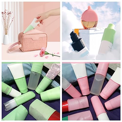 Astonandia 3 Pcs Silicone Sleeves For Travel Covers For Bottles Travel Reusable Sleeve Covers For Toiletries For Luggage - 100 Ml Multicolor - Image 5